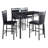 Bogard 4 - Person Marble Top Four Leg Dining Set