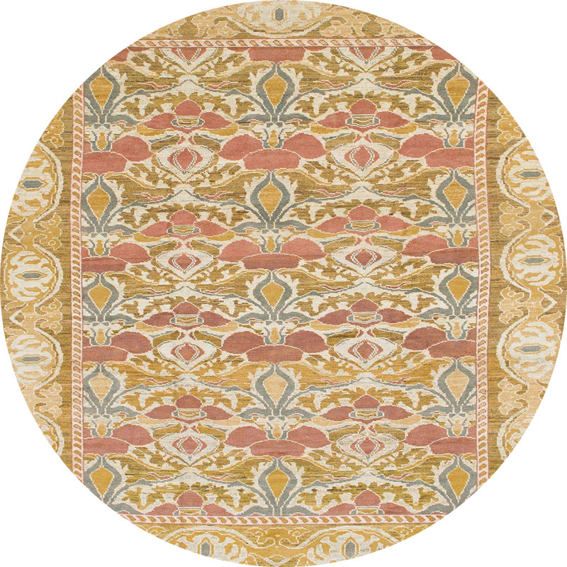 Tapis abstrait moderne 1210, Rond 7 pi