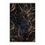 Tapis gris moelleux et moelleux à motif abstrait moderne et contemporain Fifield New Years-614947777