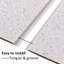 10 Piece Platinum Diamond Sparkle 2.6m x 2.5m Matte Wallpaper Tile