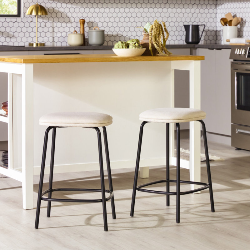 Chaise d'appoint en acier, Ivoire
