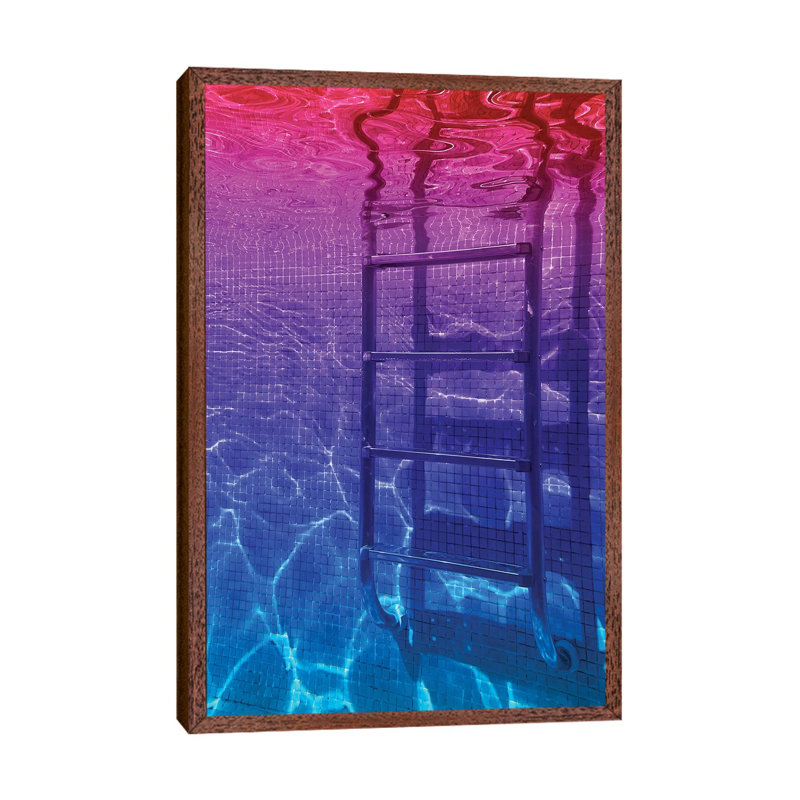 Chillin' 1 Piece Wall Art on Canvas, 66.04cm H x 45.72cm W x 3.81cm D, Classic Brown Wood Framed