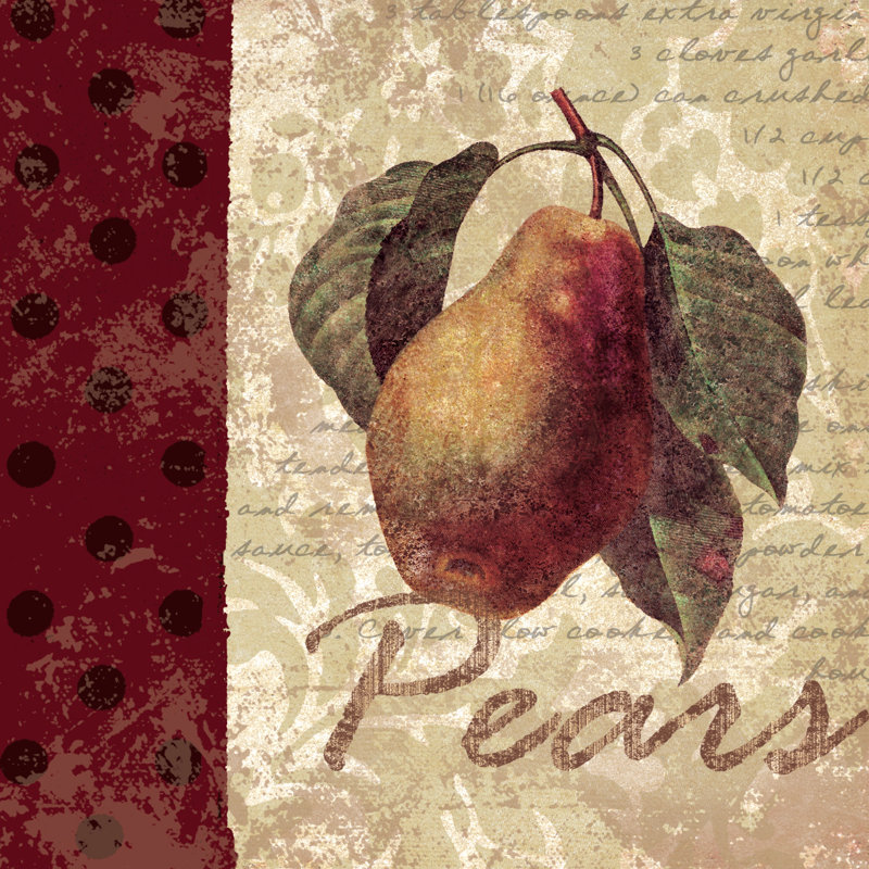 Pears I - Wrapped Canvas Painting, 91cm H x 91cm W x 3.8cm D