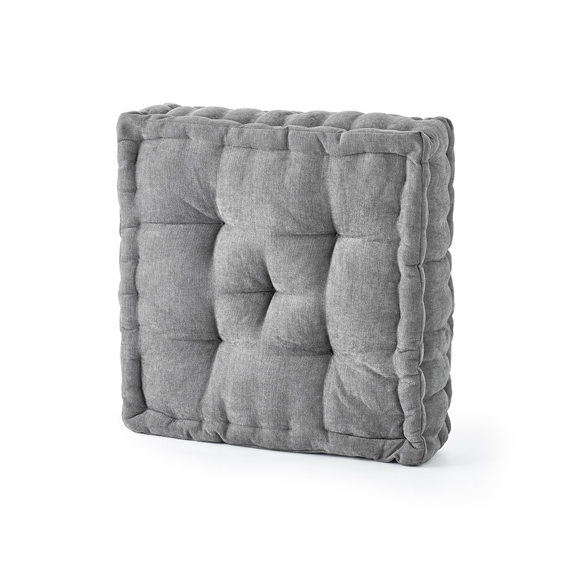 Rainha® - Classic Tufted College Cushion, Gray