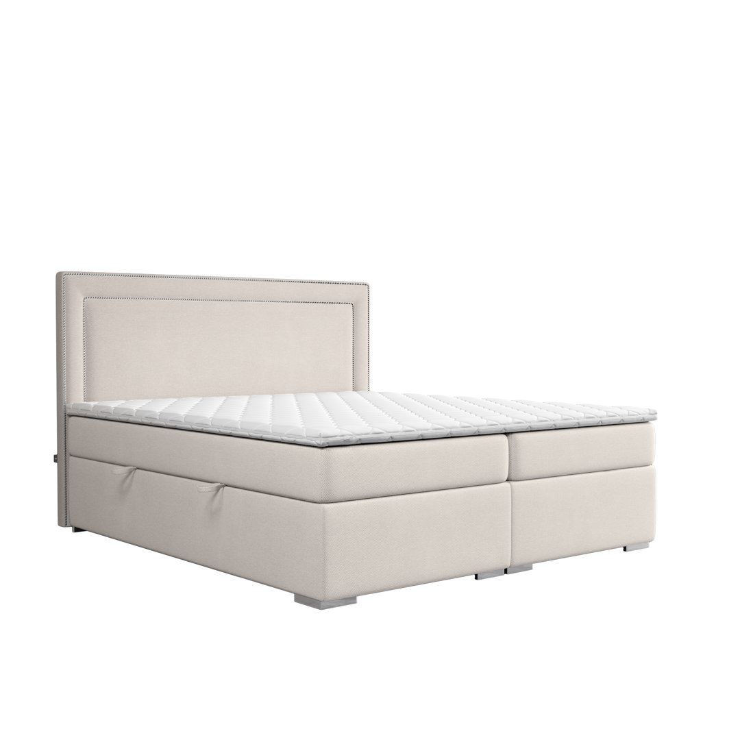 Boxspringbett Bellock mit Topper und Bettkasten