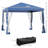 10' X Pop Up Canopy Tent With Netting. Blue Gazebo For Outdoor Forest Trips. Height Adjustable, Accommodates 10 Instant Gazebo. Outdoor, Garden, Patio. Room
