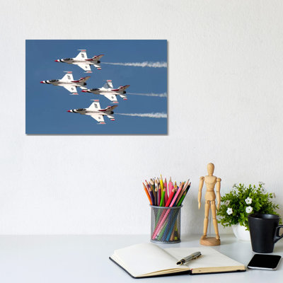 The US Air Force Thunderbirds Fly In Formation by Daniele Faccioli - Wrapped Canvas Print