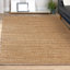 Tapis d'intérieur en jute de fibre naturelle fait à la main avec envers en coton Modern Farmhouse-91488848-124910764