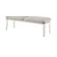 Banc sophistiqué avec pieds en acrylique