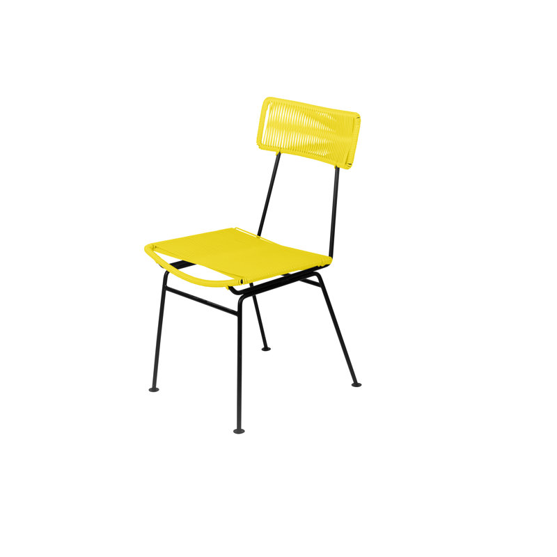 Chaise Hapi, Jaune / noir