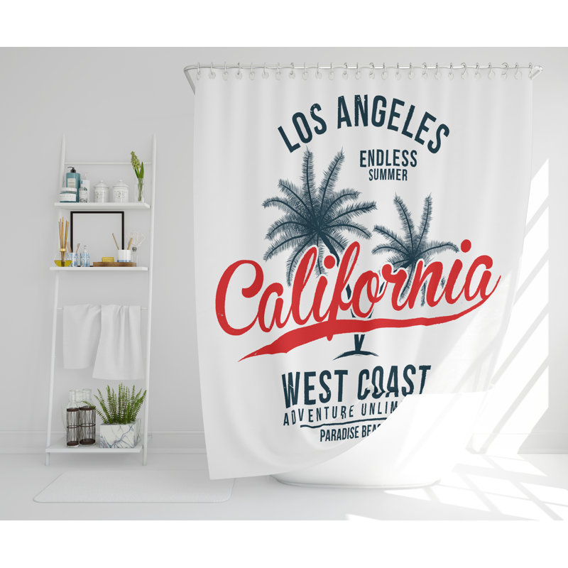 Brooklynn Polyester Shower Curtain, 168cm H x 168cm W