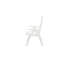 Multi-position chair, white, plastic