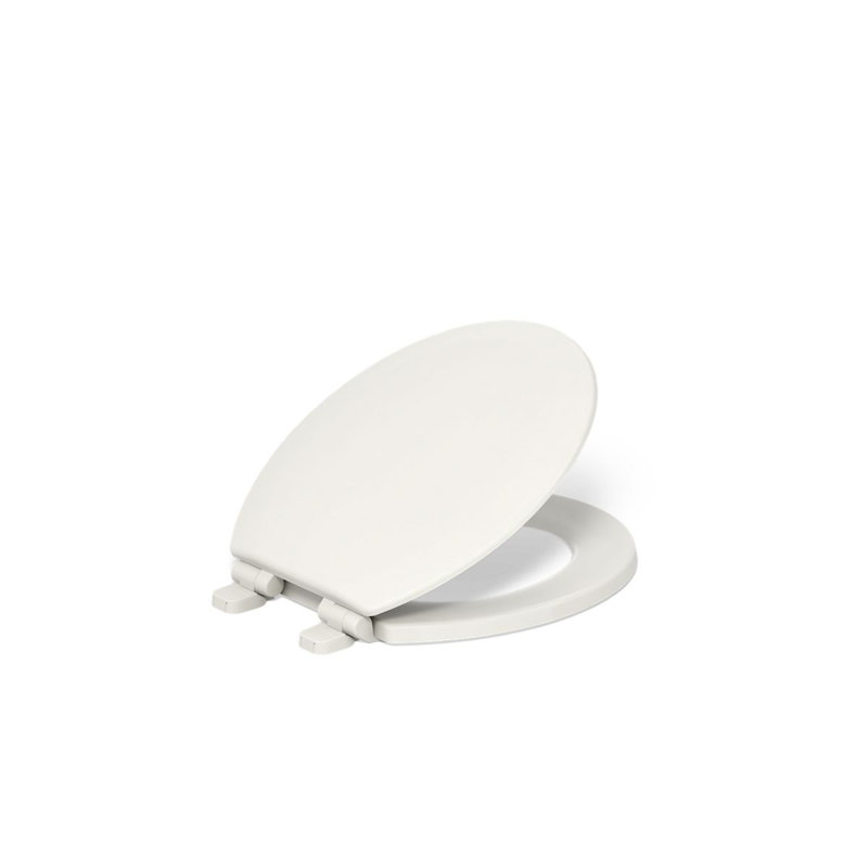 Triko Quiet-Close Elongated Toilet Seat, Biscuit, Round