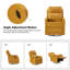 Fauteuil inclinable et pivotant en similicuir pivotant de 26,5 po Giselle-809742184