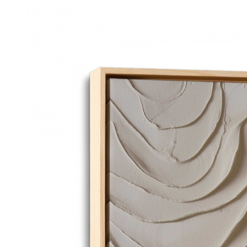 Toile roulée Wave Formations III, H 30,75 po x l 20,75 po x P 1,75 po, Cadre américain en érable flottant