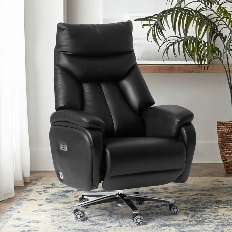 Fauteuil de bureau inclinable électrique Kinnls Coast, Noir