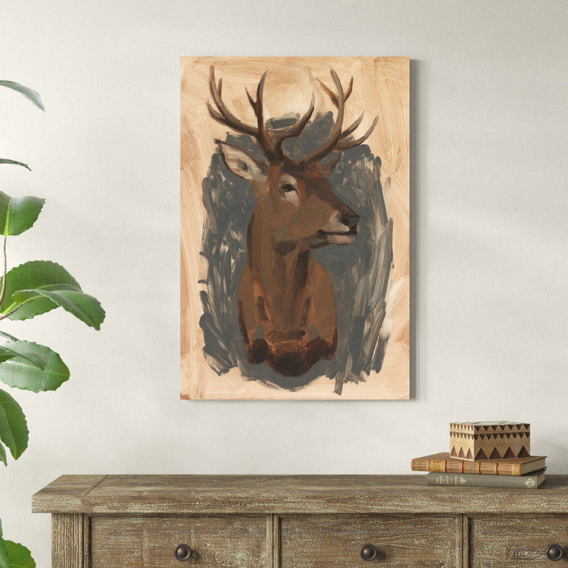 Cerf élaphe I, H 36 po x l 24 po x P 1 po