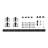Solid Steel Mini Sliding Rolling Barn Door Hardware Kit for Double Wood Doors-38666360-38666363
