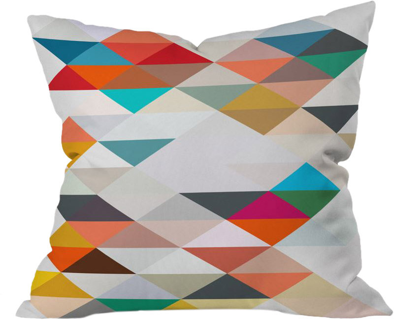 Three of the Possessed Outdoor Square Pillow Cover & Insert, 26" x 26"