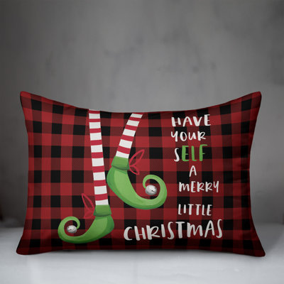 Plaid Reversible Throw Pillow