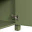 Organisateur de meuble-lavabo 36 po avec lavabo en céramique, ensemble d'armoire de rangement, vert olive