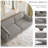 Bentura Upholstered Light Gray Corduroy Modular Sofa with Pillow Back and Solid Wood Legs-410654922