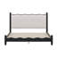 Lit plateforme classique en bois avec tête de lit tapissier festonnée élégante, cadre de lit robuste et durable-1666015168-1666015169
