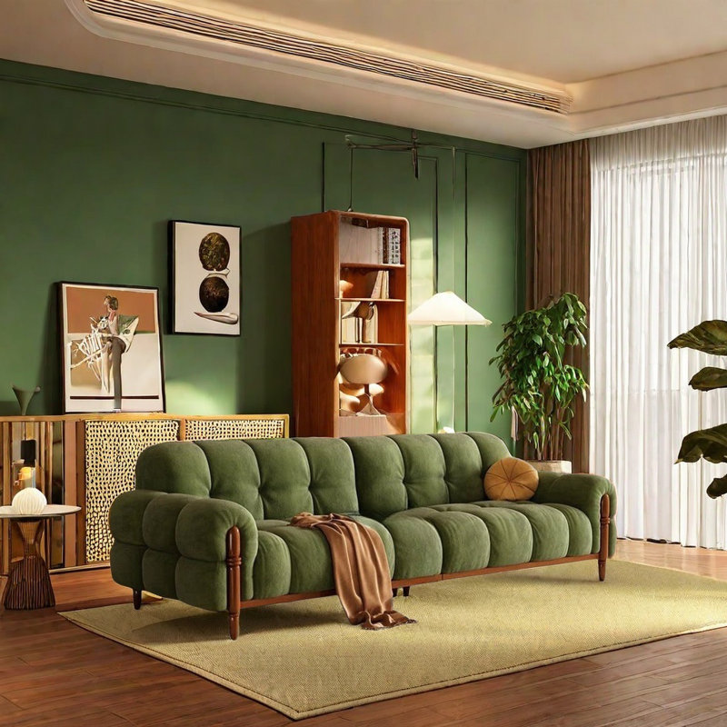 Canapé American Retro, H 32,28 po x l 98,43 po x P 39,37 po