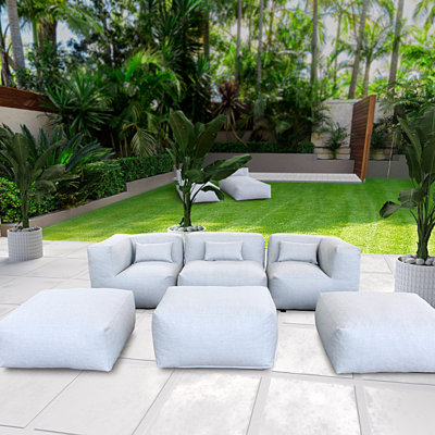 Keloni 6 Piece Sectional Seating Group with Cushions by Ivy Bronx