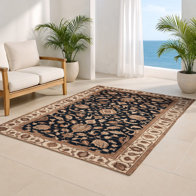 Tapis d'intérieur et d'extérieur brun Persian, Rectangulaire 2 pi x 3 pi