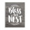 «Bless this Nest Planks» par lettré et doublé - impression d'art textuel