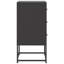 Ensemble de 2 tables de chevet standard en acier noir vidaXL 14,2 po x 15,4 po x 30,7 po-1595478815