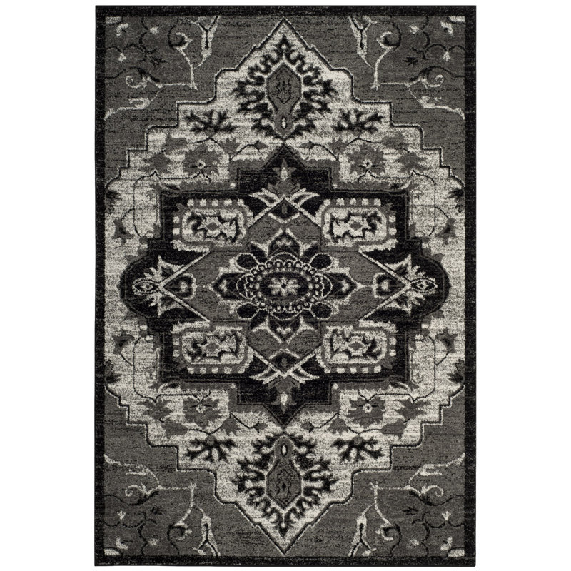 Lyniya Vintage Hamadan Performance Oriental Rug, Rectangle 4' x 6'