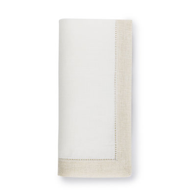 Filetto Linen Square Napkins