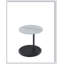Table de bout l 15,5 po avec plateau texturé en marbre gris réglable en hauteur