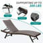 Chaise longue d'extérieur en osier 2 pièces