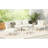 Patio Furniture: 6 Half Moon Design With 2 Coffee Tables, Pe , Tempered Glass, And Water- Back Cushions Outdoor Sectional , Beige Pillows For Garden-910549034