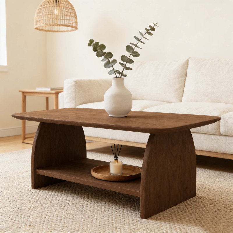 Table basse Modern, Noyer
