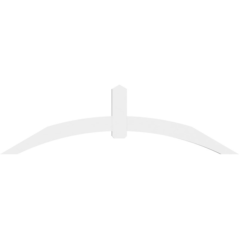 Support pour pignon en PVC Archdale, H 28 po x l 96 po (pas: 7/12), P 4 po x F 6 po
