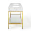 Meuble-lavabo en acier inoxydable Kingsley-2032631018