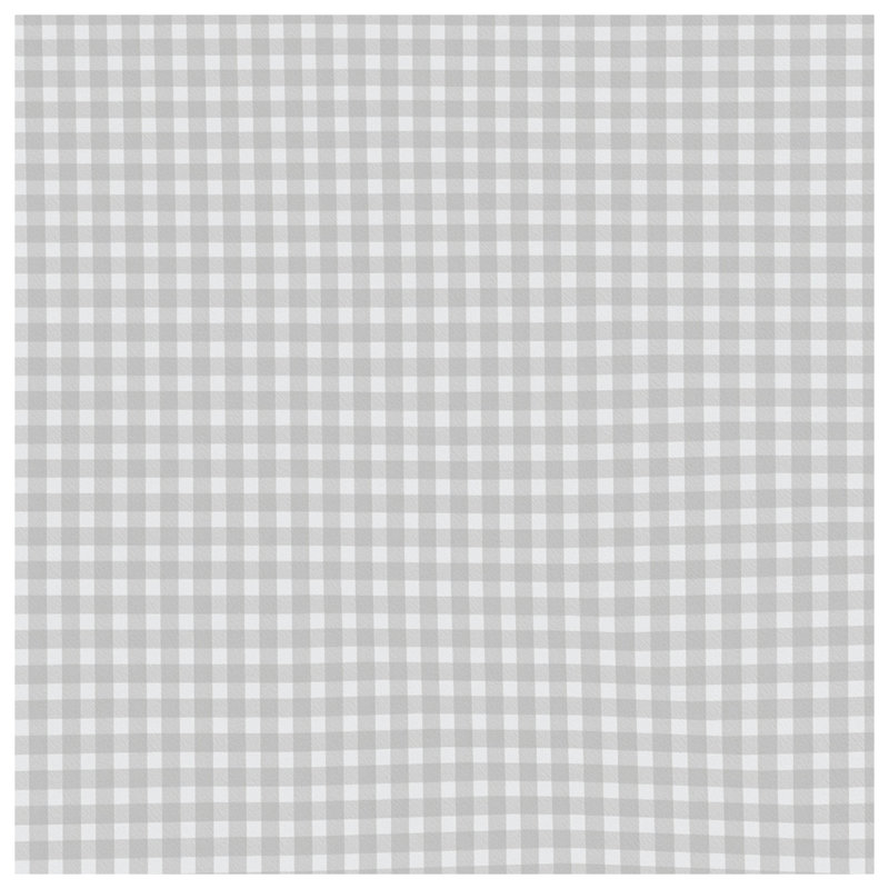 Édredon gris à carreaux vichy gris, Twin