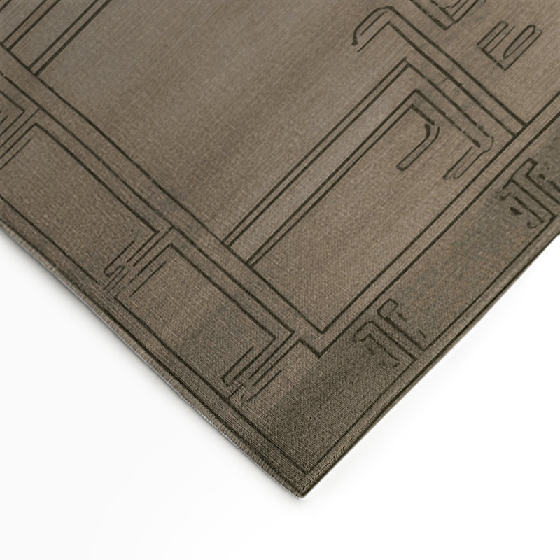 Tapis intérieur et extérieur ArtDeco, Rectangle 9 pi x 12 pi