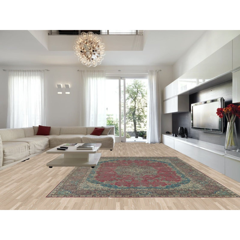 Tapis traditionnel rétro en laine 10 x 13