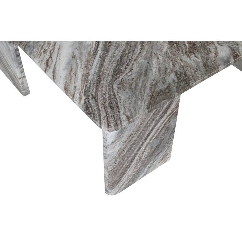 Livorno Coffee Table, Brown Marble