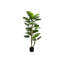 Plante artificielle, 61 po, arbre Monstera, intérieur, en pot, plancher, Real Touch, feuilles vertes, pot noir