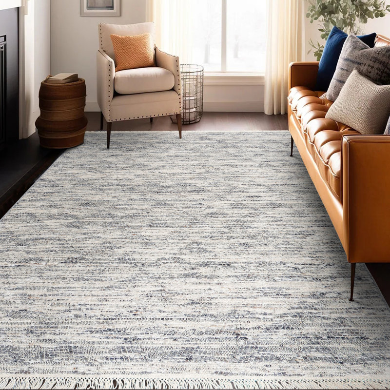 Tapis noué à la main Aspen Landscape - ivoire / noir - 12 pi x 15 pi, 12 pi x 15 pi
