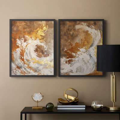 ABSTRACT Series CDxxxi-1, reproduction encadrée de qualité supérieure - prête à être accrochée - aucun clou requis - aucun clou requis