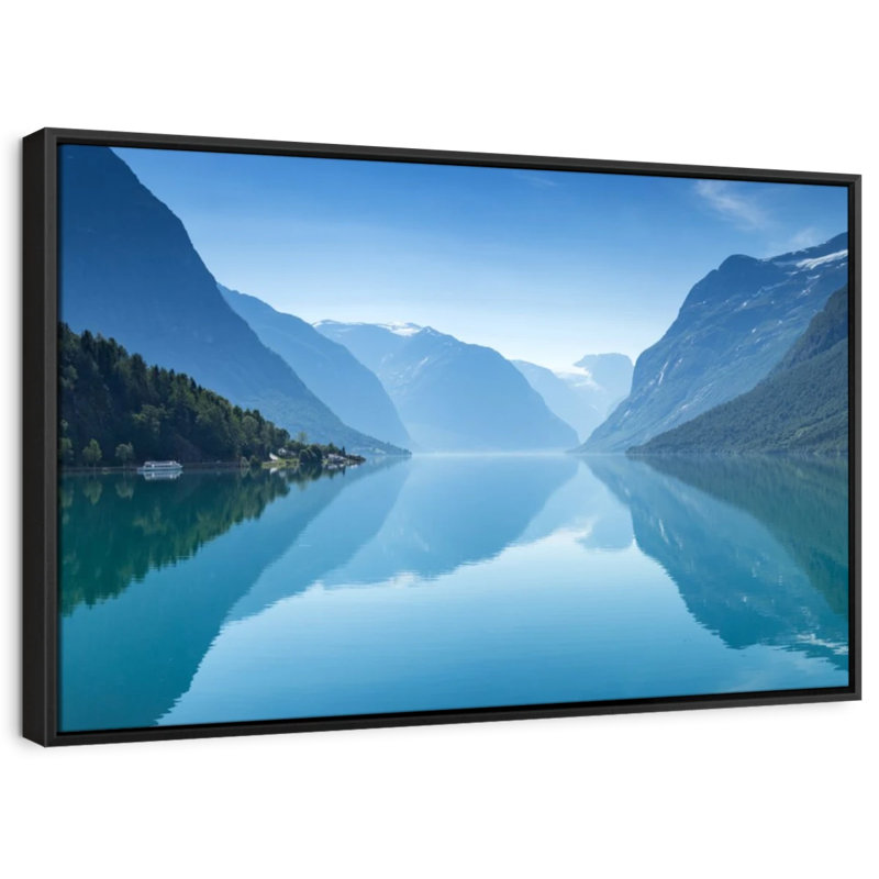 Nature «Lovatnet Lake View Canvas Print», H 9 po x l 13 po