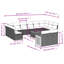  12 Piece Patio Sofa Set With Cushions Grey Poly Rattan