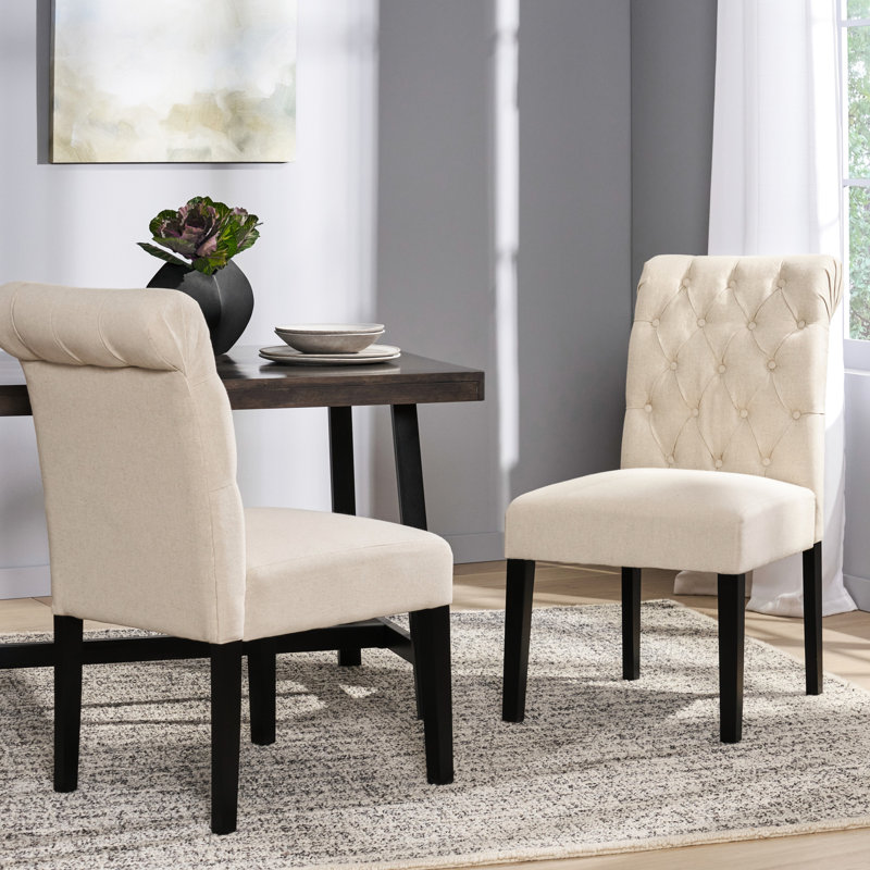 Élégante chaise de salle à manger 2 - avec base 2 chaises au look moderne, revêtement en bois franc